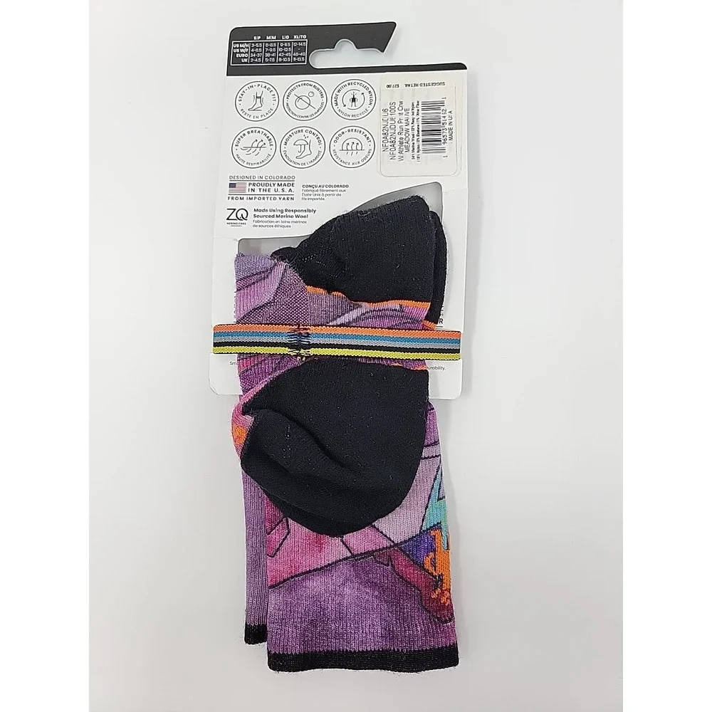 NWT SmartWool Run Athlete Edition Rob Krar Crew Socks - Small -  Meadow Mauve